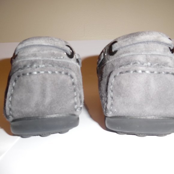 Baldinini Shearling Sheepskin Suede‎ Fur Moccasins Shoes Slip On Loafers - Picture 6 of 13